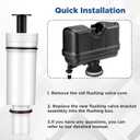 Lounsweer 1 Pack Flush 503 Cartridge Flush Valve Cartridge Compatible with C-100500-kit M-101526-f3 503 504 Series Duct Valve Replacement Filter Assembly Kit, White