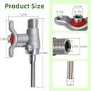 DG94-00933B Range Surface Burner Valve DG94-00933A Surface Burner Valve Rear Fits for Samsung Range/Stove/Ovens Replaceable 4011494 AP5967693 PS11720720 EAP11720720 (Gray 2PC)