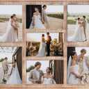 4x6 Picture Frame Collage for Wall Decor, Multiple Photo Collage Frames with Tempered Glass, 7-Opening for 4 x 6 Picture Frames, Rustic Brown, 1 Pack