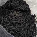 Climbing Cargo Net 9.8' x 9.8', Double Layers Playground Safety Net, with Storage Bag Climbing Net for Kids Outdoor Treehouse (Black)