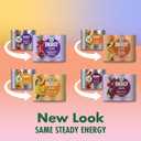 V8 +Energy Peach Mango, Orange Pineapple, Black Cherry and Pomegranate Blueberry Juice Energy Drinks, 8 fl oz Can (24 Pack) (EXP 06/27/27)