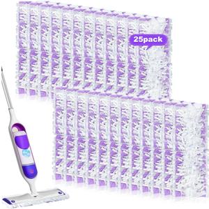 LOVECO 25 Count Disposable Power Mop Refills Compatible for Swiffer PowerMop Pads, Multi-Surface Mopping Pad Refills for Floor Cleaning