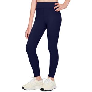 Zaclotre Girls Athletic Leggings Kids High Waisted Activewear Dance Workout Running Yoga Pants (7-8 Years, Navy Blue)