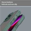 Case for iPhone 13 Pro Max Case Hard PC Back Soft Silicone Frame Drop Protection Non-Fingerprint/Scratch Translucent Thin Shockproof for iPhone 13 Pro Max Phone Case Matte Green