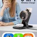 2026 Traveling Portable Wireless Fast Charger for Apple & Android Charging Station, 3 in 1 Charging for iPhone 16 15 14 13 12, Apple Watch Series & Air pods 4 3 2 Pro, Samsung Galaxy-Gifts for Family (White)