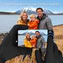 RIGWARL Winter Gloves Men and Women Medium-Thick, Gloves for Cold Weather with Thermal Plush, Touchscreen Running Glove Adjustable Zippered Wrist for Walking The Dog Hiking Camping Cycling Work (XX-Large, A121 Colder-(75% Warm)-black)