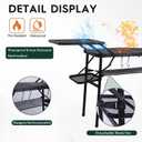 Nice C Camping Table, Compact Folding Table, Tailgate Grill Table, Outdoor Tables, Camping Tables That Fold Up Lightweight, with 4 Side Tables & Mesh Net for BBQ, Camping, 31.5 x 15.8 x 29.9 inches