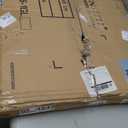 Storage Basket with Lid Rattan Woven Storage Baskets with 2 Separate Lids, 17.2 Gallon (65 L), 22 x 13 x 13.8 Inches,Foldable, 2 Removable Liner Bags Handles for Bedroom, Laundry Room Brown