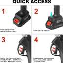 Electric Pruning Shears, 30mm(1.2 inch) Cutting Diameter, Battery Powered Professional Cordless Brushless Pruning for Tree Branch, SK5 Blades2 Pack Lithium-ion Battery