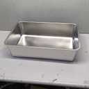 Kirecoo Stainless Steel Cat Litter Box XL- Metal High Sided Cat Pan, Large Stainless Steel Box, Indoor Litter Tray, Non Stick, No Smell, Easy to Clean, Pet Toilet Supplies for Kitten, Kitty, Rabbit (23.43" L x 15.55" W x 5.7" H)