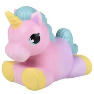 12" Jumbo Pony Unicorn Squishy Slow Rise Foam Pet Animal Toy - Scented Sensory, Stress, Fidget Toy (Pink)