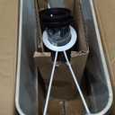 3-Way Dimmable Touch Control Table Lamp with 2 USB Ports and AC Power Outlet Modern Bedside Nightstand Lamp Fabric Shade and Metal Base for Guestroom Bedroom Living Room LED Bulb Included Warm White (Cream)