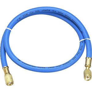 uxcell Refrigerant Charging Hose, 1/4 SAE Thread 2.95Ft Length 500PSI Tube HVAC Hoses, for Home Air Conditioner Refrigeration Maintenance, Blue