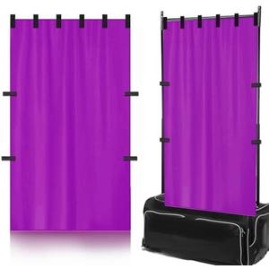 Privacy Curtain for Dance Bags with Garment Rack Curtain with Storage Bag Backstage Privacy Screen for Dance CompetitionsDancer Essentials for Suitcase Competitions & Rehearsals (Purple)