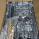 ADBIU Under Sink Organizer, 2 Pack 2 Tier Expandable Height (13.2" - 17.2") Pulling Out Kitchen Bathroom Cabinet Organizers (Large Size, Black)