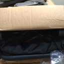 Wagon for Kids, 2-Seater Stroller Wagon with Removable Canopy, All Terrain Tires, Foldable, Adjustable Push & Pull Handle, Storage Bag, Black