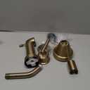 Moen Gibson Bronzed Gold Pressure Balancing Eco-Performance Showerhead, Shower Handle, and Tub Spout, Posi-Temp Valve Required, T2903EPBZG