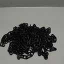 1/8" Black Chain Link 26.2 ft Long Heavy Duty Chain Metal Decorative Chain for Hanging Plants, Basket, Picture Bulk Carbon Steel Chain for Light Fixture, Chandelier, Lamp, Clothes, Dog Leash