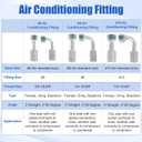 25PCS A/C Air Conditioning Hose & Fitting Kit: 6.5ft #6#8#10 AC Hoses And #6#8#10 AC Fittings