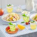 Lamosi 100 Pack 9 oz Clear Plastic Cups, Disposable Cups Wine Cocktail Punch, Sturdy & Food Safe Plastic Cup for Party & Wedding