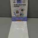 Printers Jack Sublimation Paper - Heat Transfer Paper 100 Sheets 8.3" x 11.7" for Any Epson HP Canon Sawgrass Inkjet Printer with Sublimation Ink for T shirt Mugs DIY