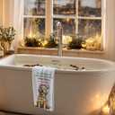 Funny Christmas Golden Retriever Kitchen Towels, Golden Retriever Gifts for Women, Dog Mom Lovers Owner Gifts Dish Hand Tea Towels, Christmas Dog Kitchen Bathroom Decor, 16x24 Inch