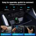 Wireless CarPlay Adapter for iPhone Plug-and-Play with USB-A Extension & USB-C Connector, Zero Latency, Compatible with 2016+ Cars & iOS 10+