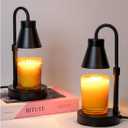 2 Pack Candle Warmer Lamp - Adjustable Height Candle Lamp Warmer, Stepless Dimming Function, Metal Candle Lamp for Jar Candles, No Flame Scented Candle Warmer with 2 Bulbs, Gifts for Mom (small)