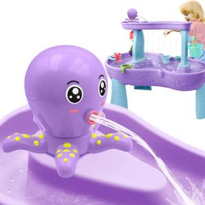 Water Table Pump, Octopus Battery Powered Water Pump for Water Table 3 Hours Non-Stop Fun Summer Outdoor Water Toys Outside Water Play Table Accessories for Toddlers Kids (Purple)