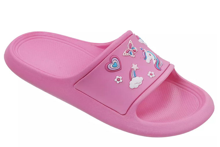 Elli by Capelli Girls' Unicorn Pillow Slides 1.5