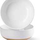 AmorArc Stoneware Cereal Bowls for Kitchen, 22 ounce Ceramic Soup Bowls Set of 2 for Oatmeal Snacks Soup Cereal, Scratch-Resistant Kitchen Bowls, White