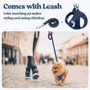 rabbitgoo Dog Harness Small Sized and Leash Set, Step in Soft Light Puppy Vest, Breathable Mesh Pet Harness, Reflective for Safe Outdoor Walking, Navy Blue S