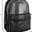 Transparent Mesh Backpacks for School Kids, Beach, Travel - Mesh See Through Backpack with Padded Straps Large