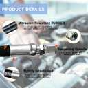 Jooptoolwook Hydraulic Hose Swivel Assembly 1/4" Hydraulic Hose with Female JIC X Female JIC 24" Long 5800 psi, Black, 2Pcs