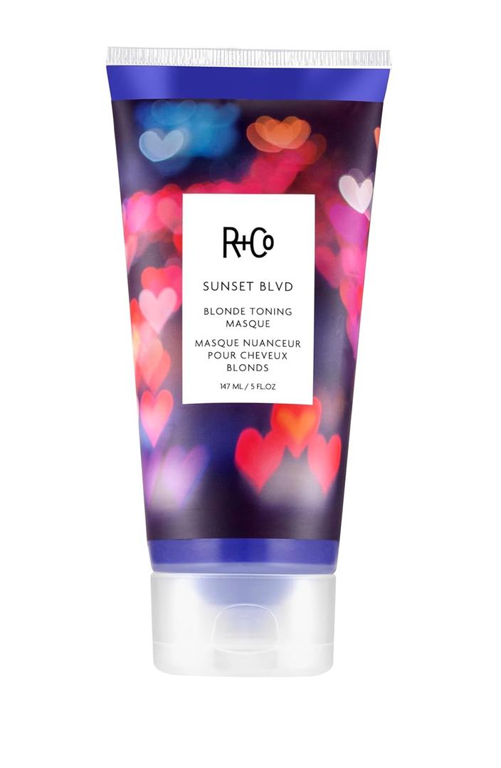 R+Co Sunset Blvd Blonde Toning Masque | Corrects Blonde Hues + Prevents Fading Hair Color + Nourishes | Vegan + Cruelty-Free | 5 Oz