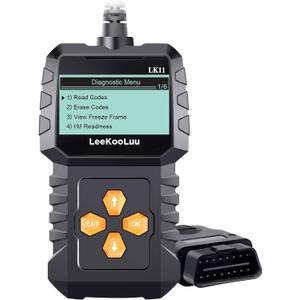 OBD2 Scanner Ease Setup Plug-Play: Clear Reset Engine Error Code Professional Code Reader Diagnostic Scan Tools with Freeze Frame/I/M Readiness for All Cars Since 1996 & Newer - LK11