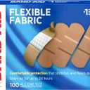 Band-Aid Brand Flexible Fabric Sterile Adhesive Bandages, Comfortable Cushioned Wound Care & Protection for Minor Cuts, Scrapes & Burns, First Aid, Hurt-Free Comfort Pad, One Size 1x3 In, 100 Count