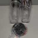 Blender Replacement Parts for Ninja, 24oz Ninja Blender Cups with To-Go Lids, 7 Fins Extractor Blade, Compatible with Nutri Ninja Auto iQ Blenders BL2012 BN801 BL480-30 BL640-30 BL642-30 NN100-30