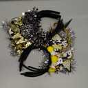 Mega-L 10Pcs New Year Headbands, 2026 Happy New Year Party Supplies Favors, Gold Black Silver Headwear for Adult Women, Glitter Photo Booth Props Holiday Headwear for Happy Eve Party Celebration 2026