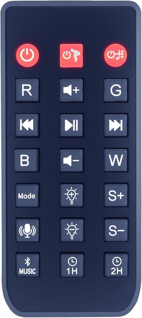 Replacement Remote Control for Rossetta Star Projector Compatible with Model RT009B RT009 RT009G HJ-XKD09