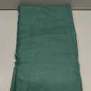 Emerald Green Linen Curtains 90 Inch Length 2 Panels for Living Room Bedroom, Light Filtering Sheer Curtains 90 Inches, Modern Farmhouse Grommet Semi Sheer Soft Privacy Drapes