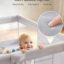 Fodoss Baby Playpen, 47×47in Playpen for Babies and Toddlers with Door