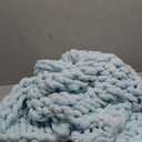 Maetoow Chenille Chunky Knit Blanket Throw 4050 Inch, Handmade Warm & Cozy Blanket Couch, Bed, Home Decor, Soft Breathable Fleece Banket, Christmas Thick and Giant Yarn Throws, Baby Blue