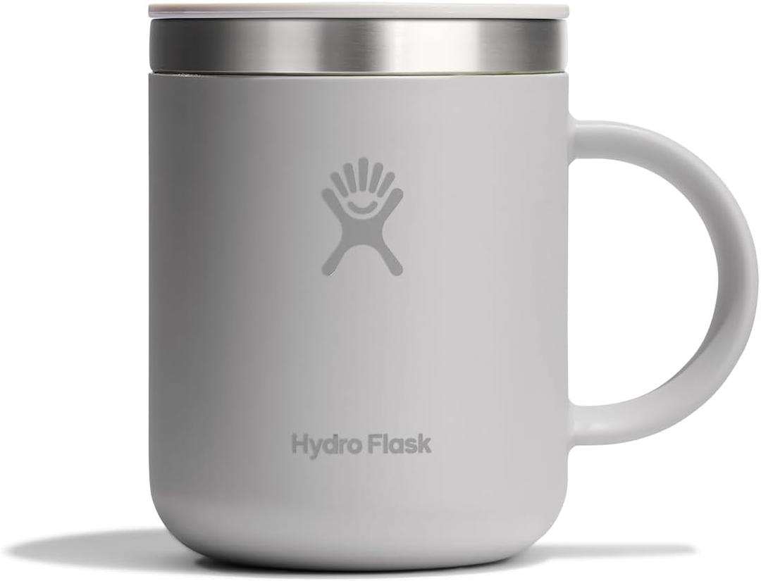 Hydro Flask Coffee Mug Insulated Stainless Steel, Non Spill, Leak Resistant Travel Mug 12 Oz Birch Gray