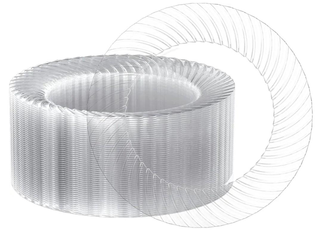 FOCUSLINE 10 Inch Clear Plastic Plates, 100 Count Disposable Heavy Duty Dinner Plates, Premium Hard Plastic for Weddings, Parties & Events
