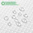 meioro White Shower Curtain, Waffle Weave 256GSM Heavy Duty Textured Fabric Shower Curtains for Bathroom Hotel Spa, Luxury Weighted Polyester Cloth Bath Curtain Set with 12 Hooks, 72Wx84H