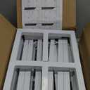 Fomcet 10FT x 10FT Backdrop Stand Heavy Duty with Base, White Portable Adjustable Pipe and Drape Backdrop Stand Kit, Square Metal Arch Party Frame for Wedding Birthday Parties Banquet Decorations