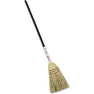 Rubbermaid Commercial Products Lobby Straw/Corn Broom Brown 38-Inch Indoor/Outdoor Broom for Courtyard/Garage/Lobby/Mall/Office