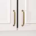 Goldenwarm 10 Pack 5 Inch Champagne Bronze Cabinet Pulls Kitchen Cabinet Handles Solid Zinc Alloy Pulls for Cupboard, Bathroom, Drawer & Dresser