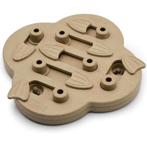 Outward Hound by Nina Ottosson Dog Hide N' Slide Treat Puzzle Enrichment Toy, Level 2 Intermediate, Tan, Composite (1 Count (Pack of 1))